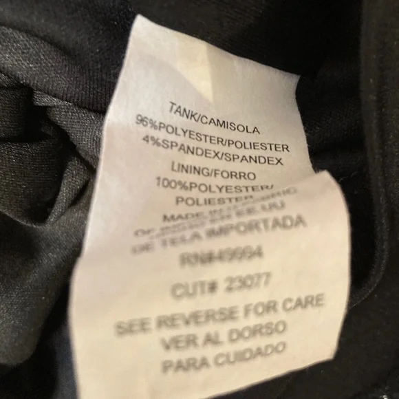 R&M Richards Black Glitter Shimmer Sleeveless Evening Tank Top Size L Large - Picture 9 of 9